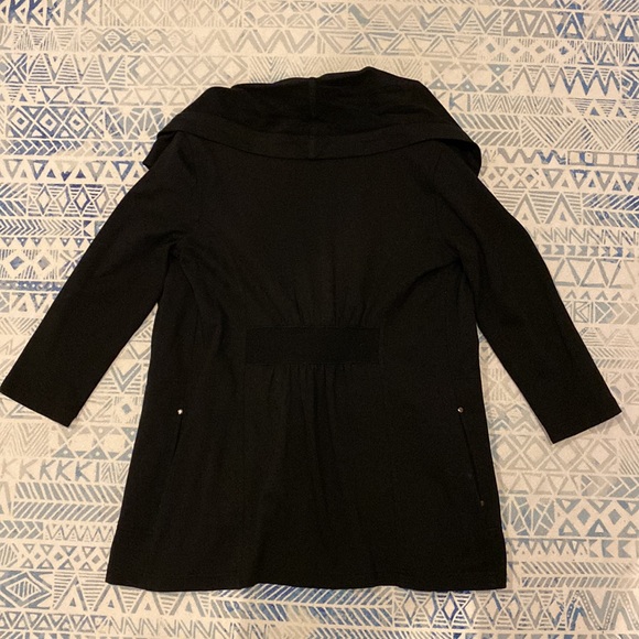 Calvin Klein Black Draped Sweatshirt - Picture 4 of 7